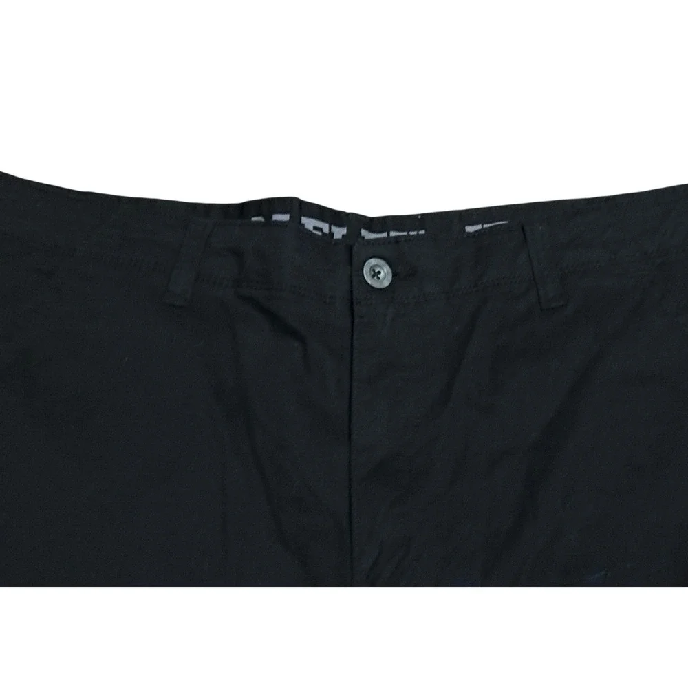 Iron Flex Mens Black Cargo Shorts Sz 38 Multi Pocket Tactical Utility Summer‎ A6